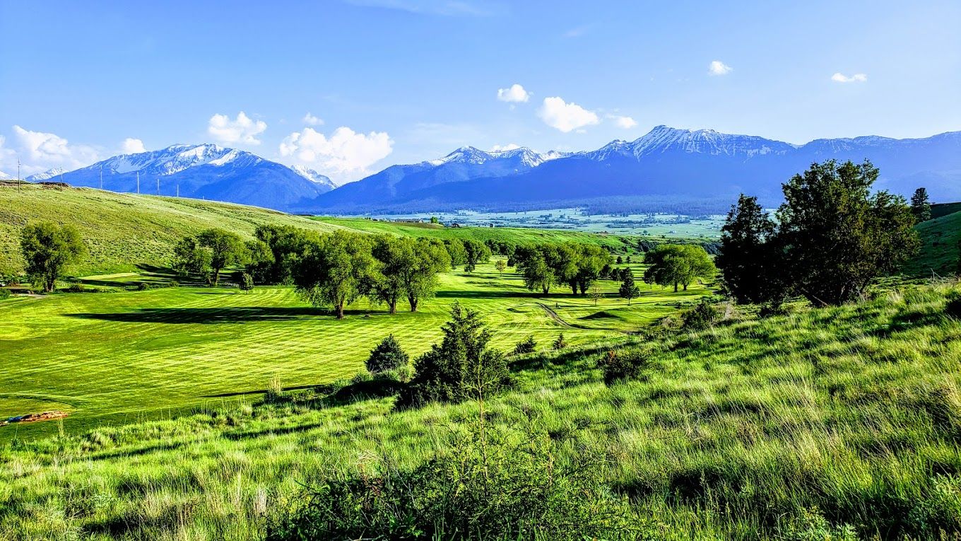 Panoramic view of Alpine Meadows Golf Course